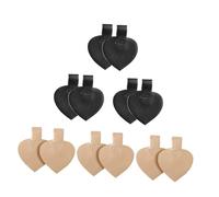 Toyvian 6 paires Coussins Talons Hauts Invisibles Autocollants Antidérapants PU pour Femmes Inserts de Soutien Stables et Souples pour Chaussures Hautes Accessoires Confortables