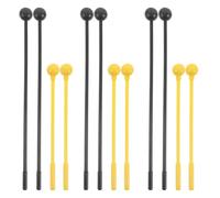 Toyvian 6 paires de baguettes pour xylophone : baguettes en acier pour tambour à languettes 7,8" - de percussion pour glockenspiel - faciles à utiliser pour instruments de musique pour