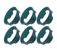 Toyvian 6 Pièces Anneau D'isolation pour Plantation en Plastique Vert Emboîtement et Ouvertures Intégrées, Protège Les Plantes et Pots L'érosion en Conditions Pluvieuses Pente