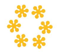 Toyvian 6 Pièces Autocollants Antidérapants Bande Antidérapante Pour Autocollants De Autocollant Fleur Antidérapant Pour Sol De Péva Yellow