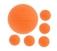 Toyvian 6 Pièces Ballon D'entraînement De Squash Balles Anti-Stress Rebondissantes Balle D'entraînement Courge De Raquette De Courge Caoutchouc Orange