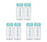 Toyvian 6 Pièces Bouteille de Conservation Du Lait Maternel Récipient En Verre de Lait Maternel Terrarium Bouteille de Mangeoire pour Nourrisson Récipient Anti-Flatulences Portable Et Pratique