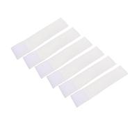 Toyvian 6 Pièces Brassards de Chef Équipe Tissu Élastique Blanc Brassards de Football Ajustables pour Entraînements et Matchs Insigne de Bras Souple pour Joueurs et Capitaines