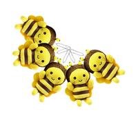 Toyvian 6 Pièces Breloques Abeilles Peluche Mignonnes Et Tendre Pour Sacs à Dos Et Fêtes Anniversaire Jouets Peluche