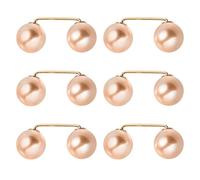 Toyvian 6 pièces Broche Épingle Nourrice Ornement Artificiel Bouton Corsage Col et Jupe Accessoire Mode Femme et Élégant pour Mariage et Fête