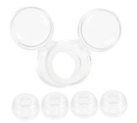 Toyvian 6 pièces Cache Boutons Cuisinière Transparent Protection Sécurité Gazinière Garçon Fille Bouton Verrouillage Pour Appareils Ménagers