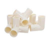 Toyvian 6 Pièces Connecteurs à 3 Voies Assemblage Flexible et Structure Stable en Plastique Blanc pour Parc Bébé pour Panneaux de Parc Intérieur et Extérieur