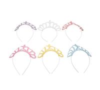 Toyvian 6 pièces Couronne de Princesse pour Garçon Fille de Bandeaux Scintillants pour Anniversaire et Fêtes Accessoires de Déguisement et pour Petites Filles