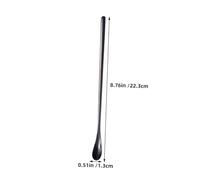 Toyvian 6 Pièces Cuillères INOX Longues pour Alimentation Reptiles Colorées Naturel Or Rose Arc Ciel Noir Bleu Accessoires pour Poudre et Nourrissage Lézards et Petits Animaux