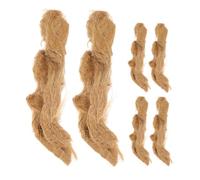 Toyvian 6 Pièces Démarreurs de Feu Jute Naturel Outils pour Camping et Activités Extérieures Allumage Rapide et Fiable Accessoire de Survie Portable pour Feux de Camp et Barbecues