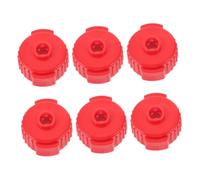 Toyvian 6 pièces Écrous Plastique Rouge pour Cymbales Accessoires pour Batterie Jazz de Percussion Durables et Résistantes