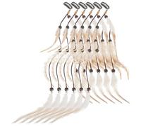 Toyvian 6 Pièces Extensions de Cheveux à Clips en Plume Vintage Ethnique, Accessoire Coiffure Confortable et Chic pour Fêtes Costumées et Performances