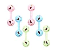 Toyvian 6 Pièces Faire Sonner La Cloche Jouet Pour Tout-petits Jouets Nouveau-né Jouets Éducatifs Pour Enfants De Dentition Bébé Manivelle Puzzle Plastique Nouveau Née