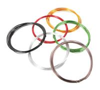 Toyvian 6 pièces Fil Aluminium pour Bonsaï Modelage de Plante Fil de Formation Flexible pour DIY Jardin et Décoration