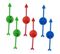 Toyvian 6 pièces Flèches de Jeu DIY Plastique Accessoires de Pointeur Rotatif pour Jeux de Société Léger pour Enseignement et Animation Familiale
