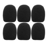 Toyvian 6 Pièces Housses en Mousse Anti-vent pour Micro-cravate et Casque sans Fil, Protection Micro Haute Résistance Vent, Adaptées pour Enregistrements en Intérieur