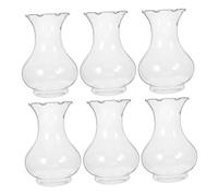 Toyvian 6 Pièces Lot de Vases Jacinthe Transparents Vases à Fleurs Modernes pour Centres De Table Décoratifs pour Intérieur