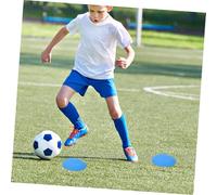 Toyvian 6 pièces Marqueurs de Football Plat Antidérapants Disques de Terrain Colorés Haute Visibilité pour Entraînement Sportif et Exercices de Précision