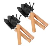 Toyvian 6 Pièces Mini Outils de Jardinage Pelle à Main Renforcée Transplantoir et Râteau pour Plantes Pot Succulentes Jardinage Intérieur et Extérieur Kit Léger pour Plantation et