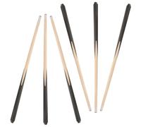Toyvian 6 Pièces Mini Queues de Billard en Bois 48cm Légères et Portables, Queues de Billard Courtes pour Garçon et Filles, pour Parties en Famille et Entraînement