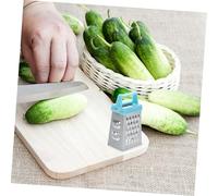 Toyvian 6 Pièces Mini Râpe Carrée Multifonction Acier Inoxydable avec Poignée Antidérapante pour Fromage Ail Gingembre et Légumes Lot Bleu Vert et Rose