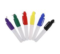 Toyvian 6 Pièces Mini Stylo Marqueur de Balle de Golf en Plastique Résistant, Écriture Fluide et Anti-bavure, pour Parcours de Golf et Activités en Plein Air