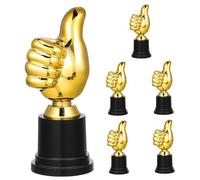 Toyvian 6 Pièces Mini Trophées Plastique Forme Pouce Lot de Trophées pour Adultes et Parfaits comme Récompenses et Souvenirs de Fête
