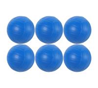 Toyvian 6 Pièces Mini Volley-Ball Gonflable en PVC Bleu, Léger et Compact | École et Extérieur, Motifs Colorés, Résistant à L’usure, Ne Se Perce Pas Facilement
