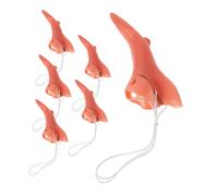 Toyvian 6 Pièces Nez de Vinyle Accessoires Réalistes pour Costume Halloween Décorations Malicieuses pour Fêtes et Jeux de Rôle Long Nez Faux Confortable pour Famille