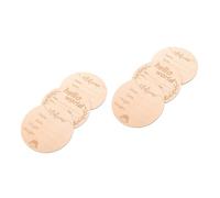 Toyvian 6 Pièces panneau en bois naissance de naissance signes de nom de pour la crèche emblèmes signe de nom nouveau-né pour l'hôpital signe d' de nom de