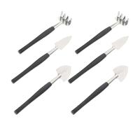 Toyvian 6 Pièces Pelle à Plantation de Fleurs en Pot Plantes Outils de Jardin Outils de Jardin en métal pour Acier Inoxydable Noir