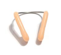 Toyvian 6 Pièces Pince-Nez de Natation en Acier avec Sangle Élastique | Embout Silicone, Cadre Métallique Souple, pour Profil, Débutants et Instructeurs, avec Boîte