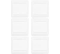 Toyvian 6 Pièces Plaques Murales Blanches en PC 86 Type, Revêtement Mural Multifonctionnel pour Cacher Fils, Adaptées pour Bureaux et Maisons, Espacement Trous 60mm