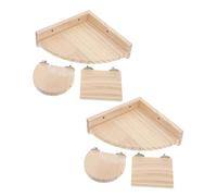 Toyvian 6 Pièces Plateforme de Saut pour Hamster de Triangle Demi Lune Accessoire Escalade pour Hamsters et Petits Animaux