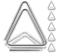 Toyvian 6 Pièces Porte-Cartes de Table en Métal Argenté Forme Triangle, Clips Pratiques et Sécurisés pour Décoration de Table Mariage, Style Simple et Élégant
