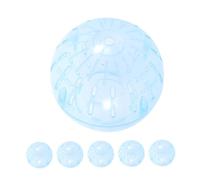 Toyvian 6 Pièces Roue de Course silencieuse Ballon d'exercice pour Petits Animaux de Fitness pour Hamster de Roue de Hamster Plastique Ciel Bleu