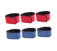 Toyvian 6 Pièces Set de Sangles Élastiques pour Canne à Ceintures Ajustables Rouge et Bleu pour Organiser et Protéger Vos Bandes pour Tout Modèle