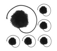 Toyvian 6 pièces Suspendu pour Chat avec Cloche Boule de Remplacement pour Griffoir Tour à Chat Dintérieur pour Durable et Multifonctionnel Noir