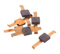 Toyvian 6 Pièces Tampon de Pression en Feutre pour Platine Cassette, Feutre en Laine Or, Stabilisation Magnétique, Facile à Installer pour Lecteur Cassette Portable