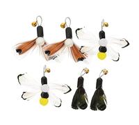 Toyvian 6 Pièces Têtes de Rechange pour Baguette à Chat Accessoires Interactifs Plumes Insectes Stimulants