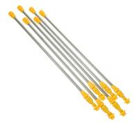 Toyvian 6 pièces Tiges de Pulvérisateur Acier Inoxydable Télescopiques Accessoires Rallonge Robustes pour Arrosage Jardin Agricole Poignée Antidérapante Ergonomique pour Irrigation et