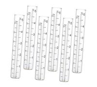 Toyvian 6 Pièces Tube de Remplacement pour Pluviomètre Verre Transparent Mesure Précise des Précipitations pour Jardin et Extérieur Résistant Aux Intempéries Compatible Pluviomètres
