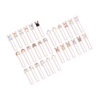 Toyvian 60 Marque-pages Lapin en Papier Dessin Animé, Motifs Mignons Peints Main, 60 Pièces, Accessoires de Lecture pour Présent aux Étudiants et Lecteurs