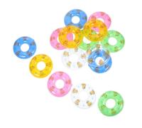 Toyvian 60 Pièces Mini Anneaux De Natation Gonflables avec Motif Canard Jouets Piscine pour Garçon Fille Accessoires Décoratifs pour Maison de Poupée et Photographie Miniatures pour Garçon