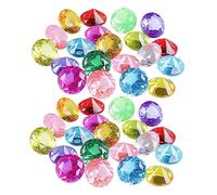 Toyvian 60pièces Jouet De Plongée Diamant Pour Piscine Gemmes Acryliques Colorées Pour Garçon Fille Jouet De Plage Et Activités De Chasse Au Trésor