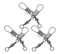 Toyvian 6pcs Connecteurs de Cerf-Volant Fixation de Roulement D'essieu en Fer Argenté, Crochets Robustes Expérience de Vol Améliorée