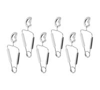 Toyvian 6pcs Pinces à Escargots en Acier Inoxydable Bords Lisses et Forme Spéciale, Compactes et Pratiques Cuisine, Service Buffet et Fruits de Mer