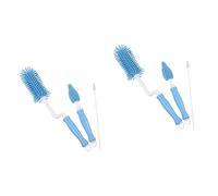 Toyvian 6pièces Brosse Rotative Silicone Pour Nettoyage De Biberons Set Doux Et Flexible Pour Garçon Fille Accessoires De Nettoyage Pratiques Et Efficaces