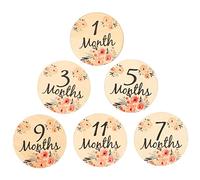 Toyvian 6pièces Disques Mensuels Avec Motif Floral De Pour Accessoires Photo Pour Nouveaux-