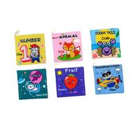 Toyvian 6pièces Éducatifs Pour Animaux De Fruits De Chiffres De Espace De Transport Et Résistants Aux Déchirures Parfaits Pour Éveil Des Tout-petits